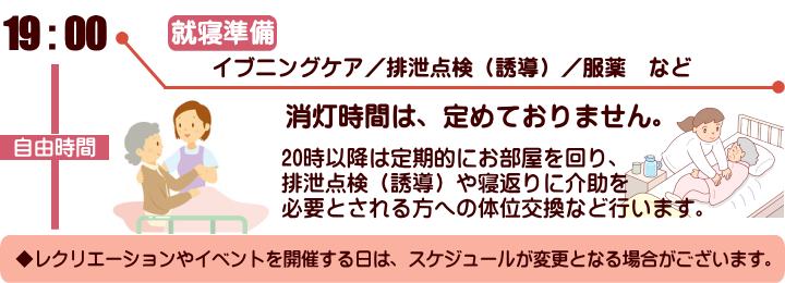 1日のスケジュール19時